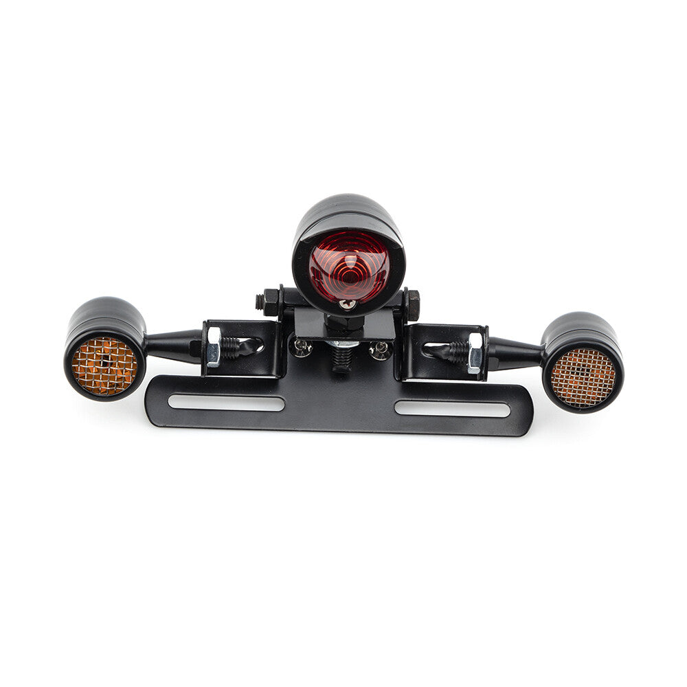 Black Tail Brake Light With Grill Turn Signal Light for Honda Cafe Racer Custom Q