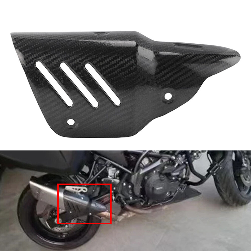 Motorcycle Exhaust Heat Shield Cover Guard Carbon Fiber for Yamaha MT03 R6 R3 R1