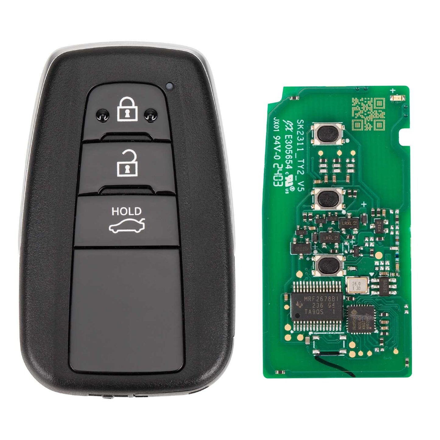 IKEYTY8A3BL for Smart Key for Toyota Style 3 Buttons 315/433 MHz Universal