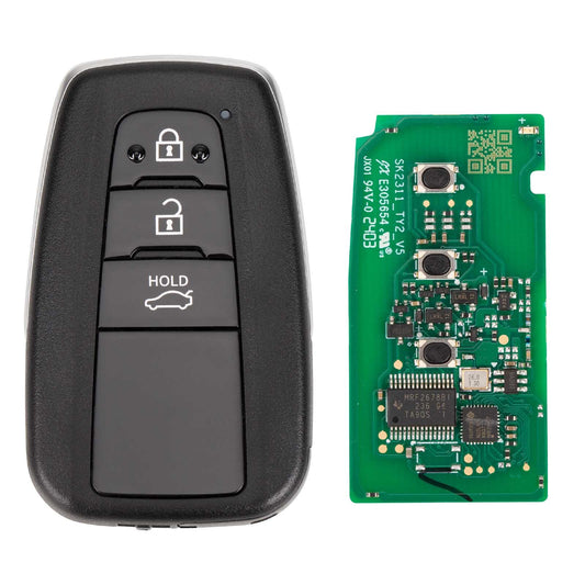 IKEYTY8A3BL for Smart Key for Toyota Style 3 Buttons 315/433 MHz Universal
