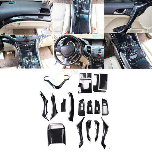 Carbon Fiber ABS 2009-2014 Interior Accessories Frame Cover Trim for Acura TSX B n