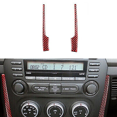 Red Carbon Fiber Interior Cover Trim Fit for Mazda MX-5 Miata 2009-2015