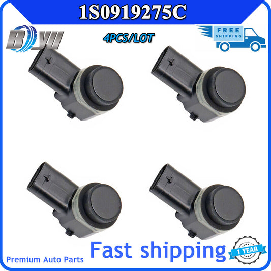 4-pack of brand new PDC parking sensors, Balck sensors for Audi , for VW , and for Passat seats 1S0919275C Q