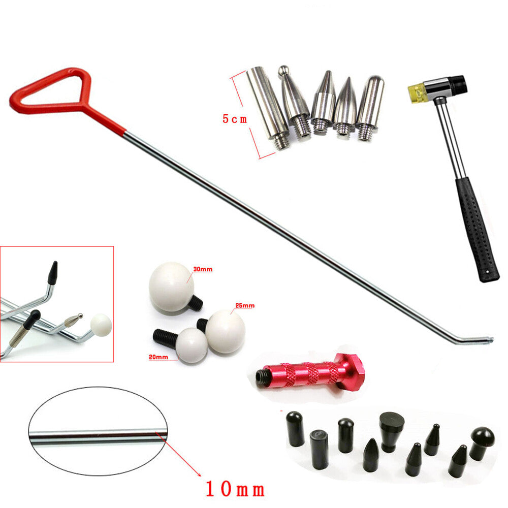Paintless Dent Repair Tool Rods Tools Dent Puller Car Dent Removal Rod Set v