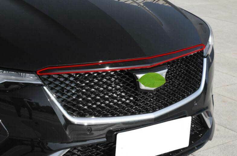 for Cadillac CT4 2020-24 Chrome Steel Front Engine Hood Center Grille Strip Trim
