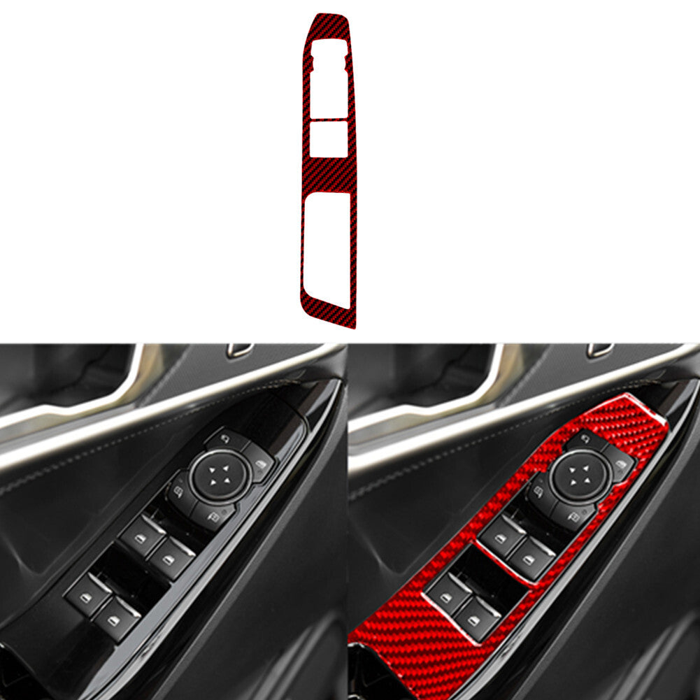 Abs Carbon Fiber Console Shift Knob Trim Cover For Tundra 2020-2024 v