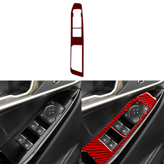 Abs Carbon Fiber Console Shift Knob Trim Cover For Tundra 2020-2024 v