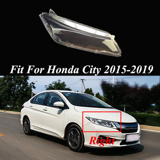 Right Side Clear Headlight Lens Headlamp Shell Cover Cap for Honda City 15-2019