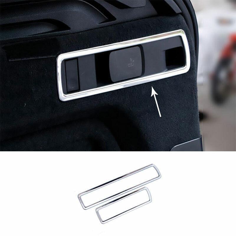 for BMW X5 G05 2019-21 Silver Titanium Rear for Seat Button Handle Panel Cover Trim