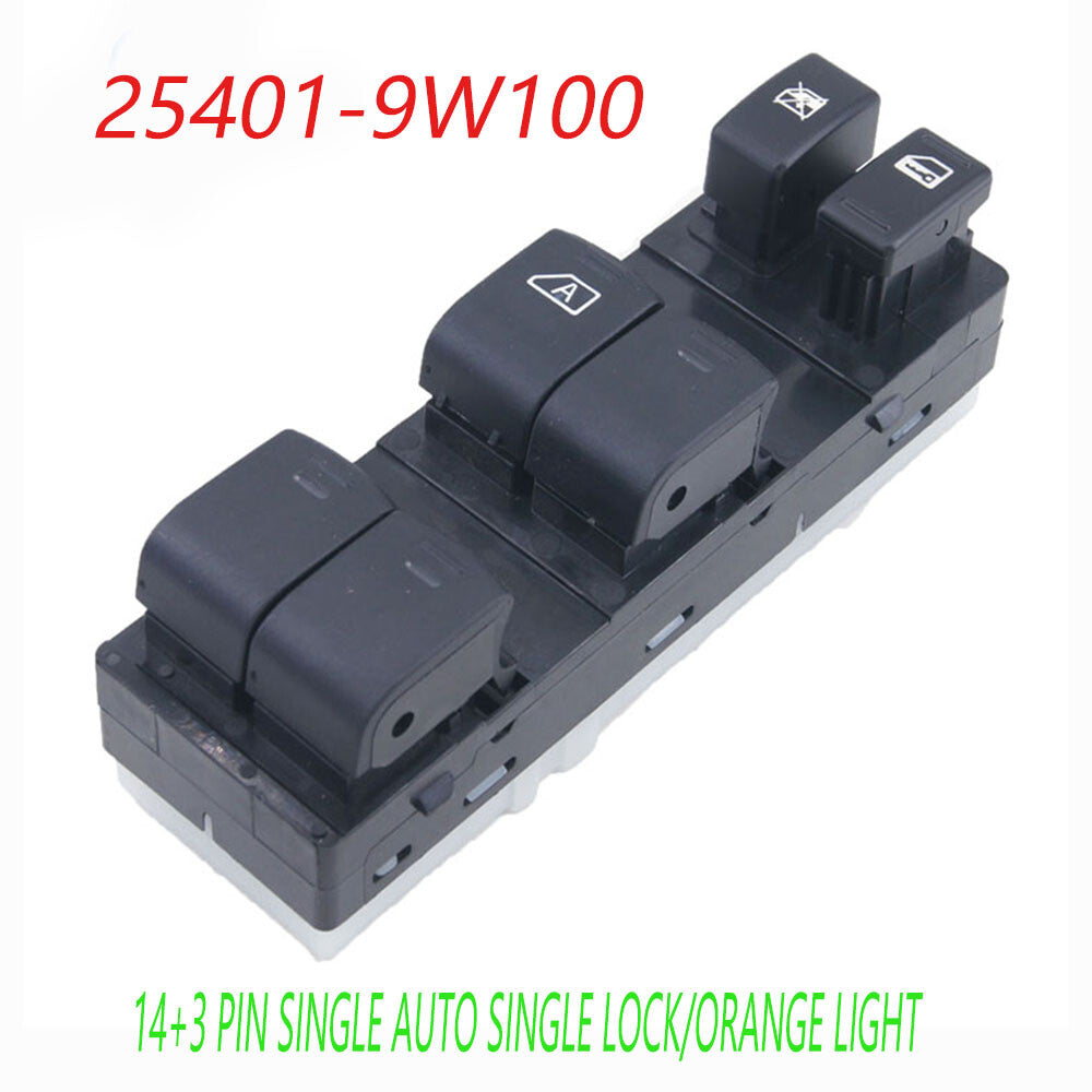 3 + 14 pin left front power window switch for Nissna Teana J32Z 2008 2010 - 2012