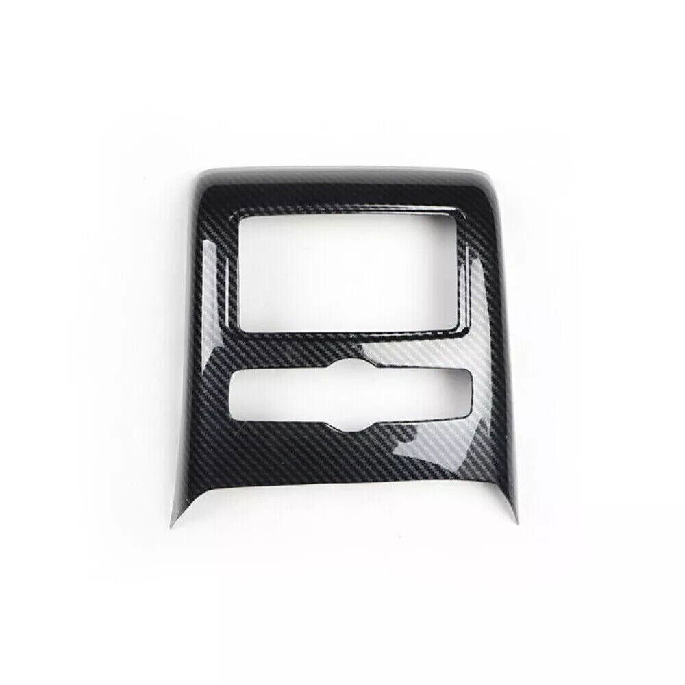 for Audi A6 2005-2011 ABS Carbon Fiber Inner Rear Air Outlet Vent Cover Decor 1P
