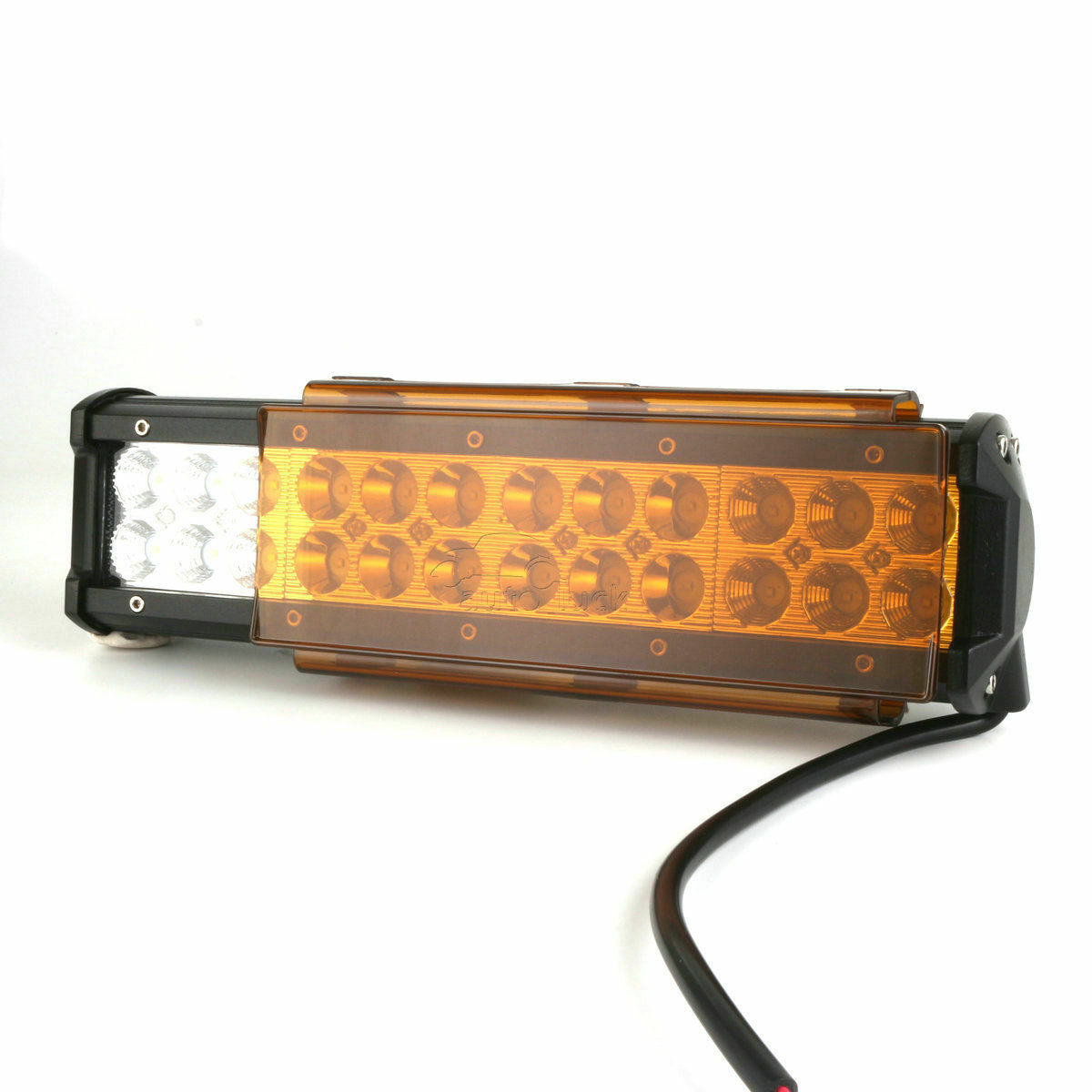 20 Inch Amber Lens Cover 2x 6+8 For Straight Curved Offroad LED Light Bar 4X4