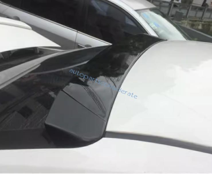 for Toyota for Corolla 14-2016 Glossy Black Roof Trunk Spoiler Wing Flap Bar Trim 1X