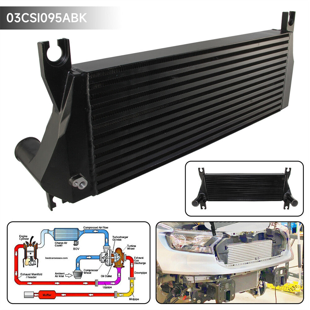 Upgraded Intercooler for Ford Ranger PX and for Mazda BT50 3.2L 2012+ Black