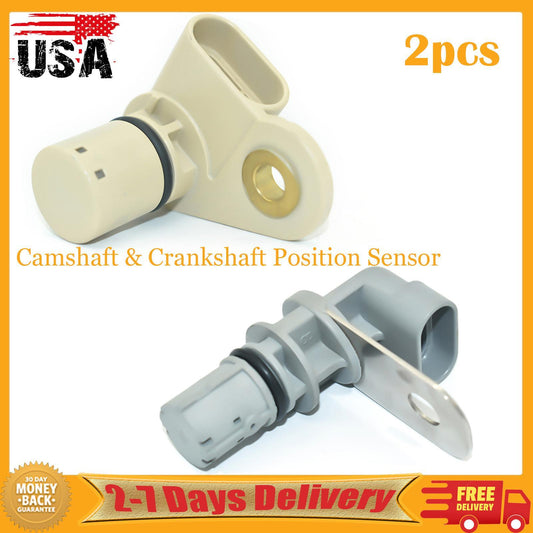 2pcs Cam/Crankshaft Position Sensor for Chevy Silverado 1500 for GMC for Buick for Cadillac
