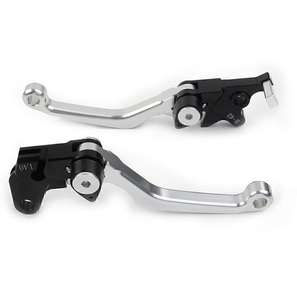 Fit for Suzuki DRZ400S DRZ400SM DRZ400E 2000-22 CNC Pivot Clutch Brake Levers SILVER