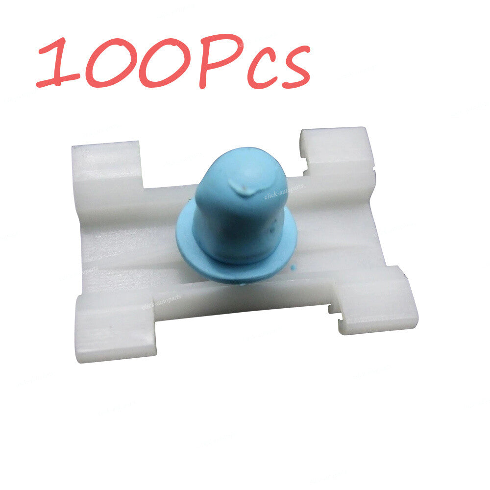 100X Door Fender Moulding Clips Retainers with Rubber Caps For E38 E39 528i 540i Q