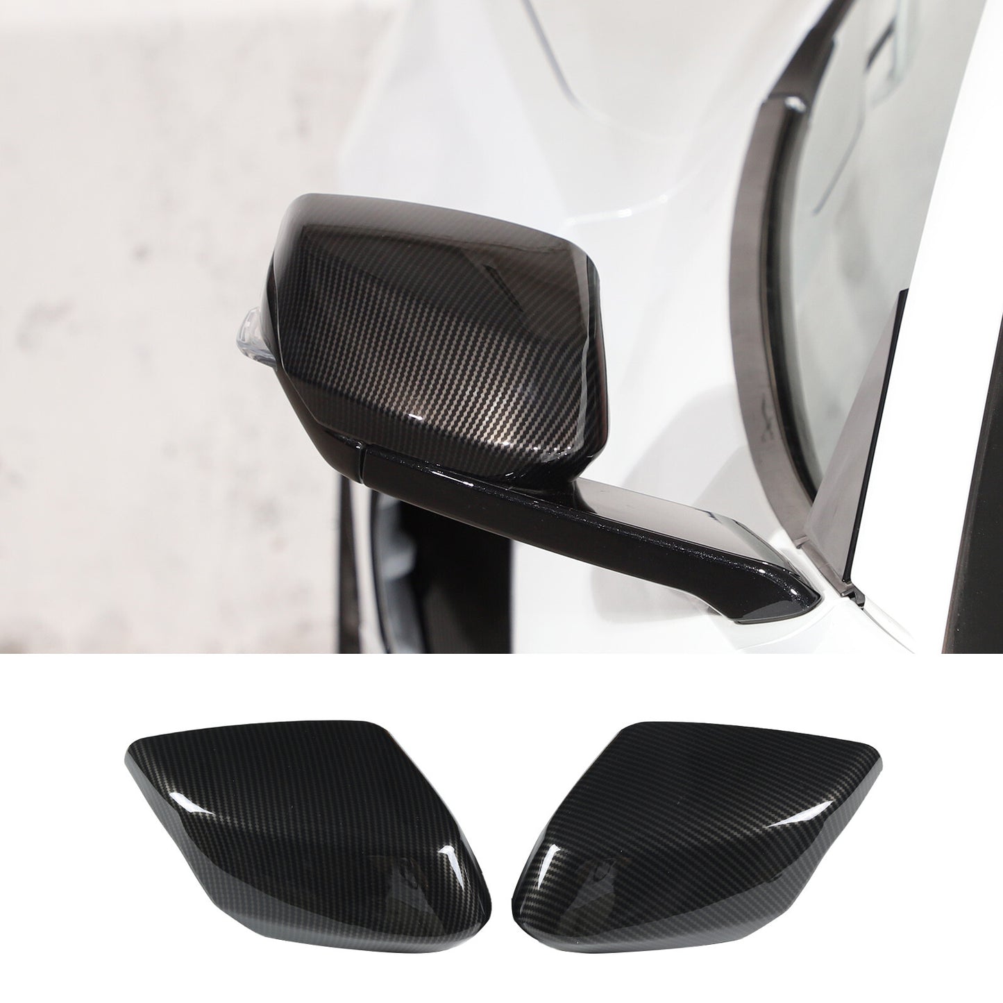 Carbon fiber side mirror cover trim for Corvette C8 2020 - 2023 - n