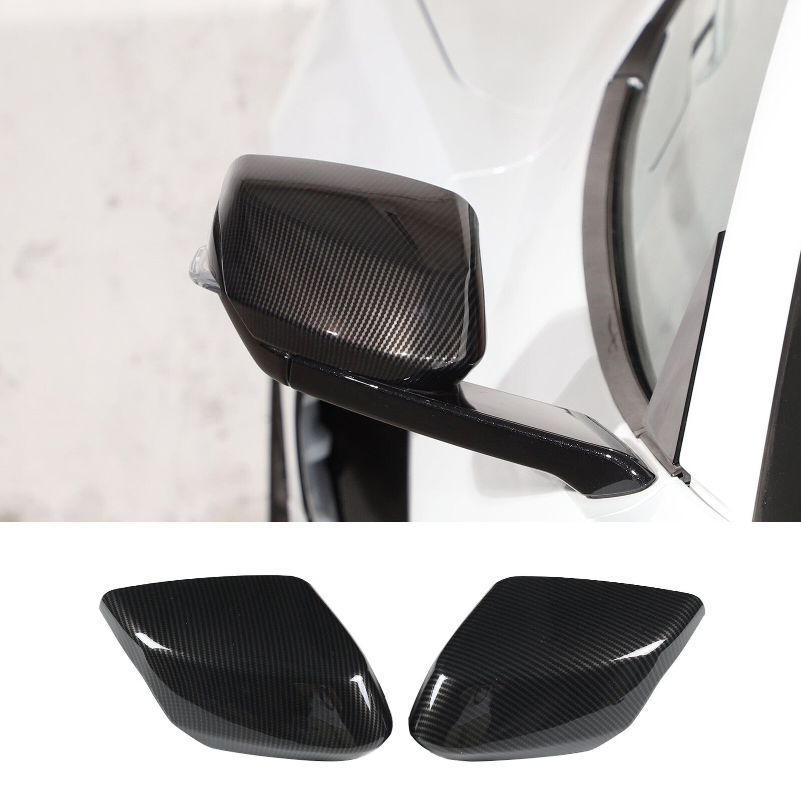 Carbon fiber side mirror cover trim for Corvette C8 2020 - 2023 - n
