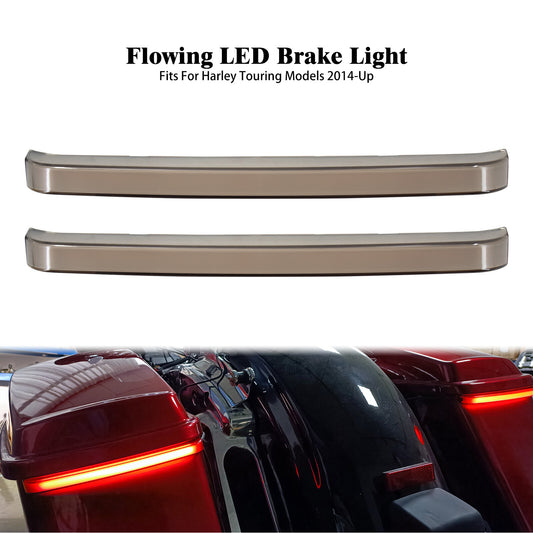 LED Saddlebag Flowing Brake Turn Signal Lights for Harley Road Electra Glide 14+ Q