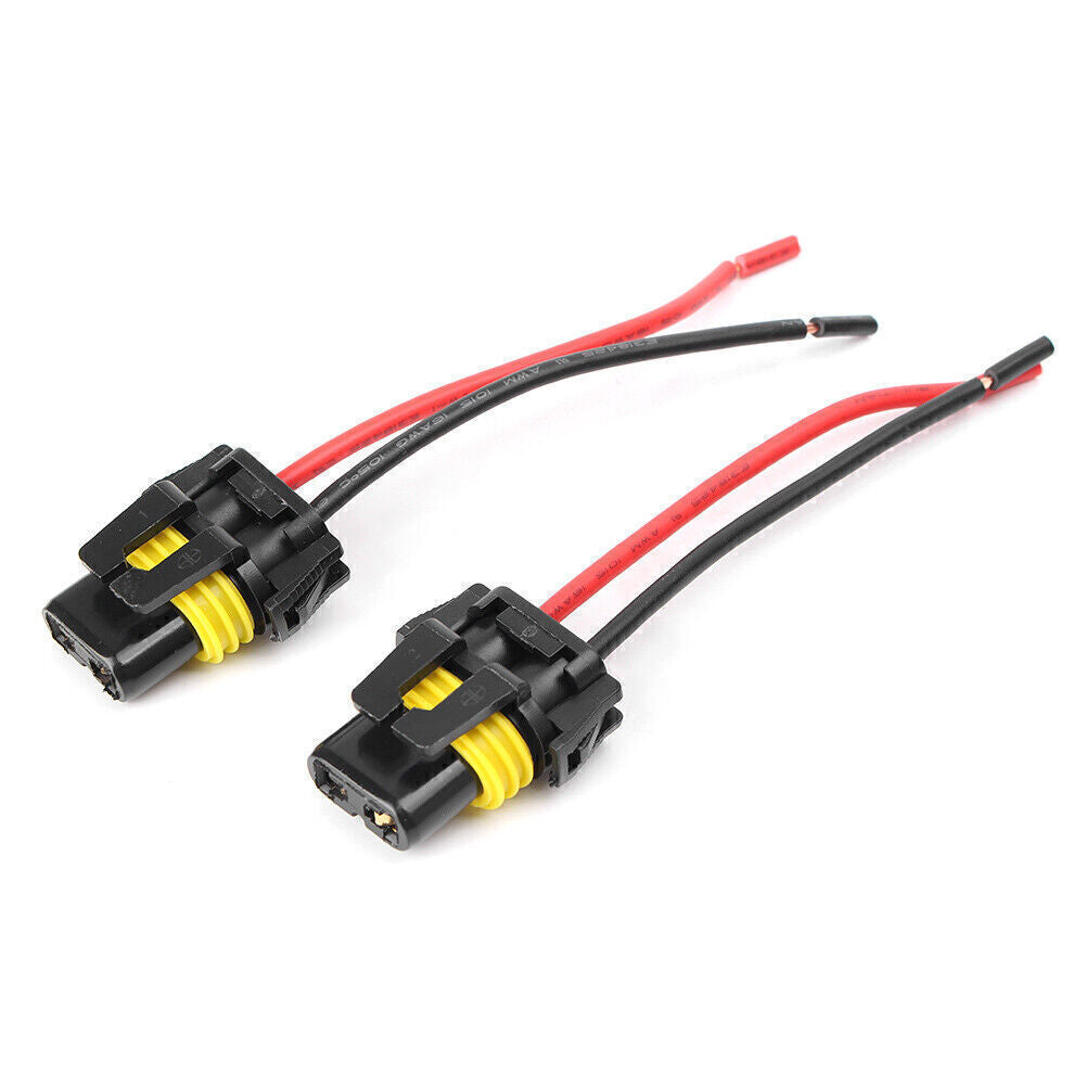 9005 9006 H10 Adapter Wiring Harness Socket Fit Headlight Fog Light Universal US