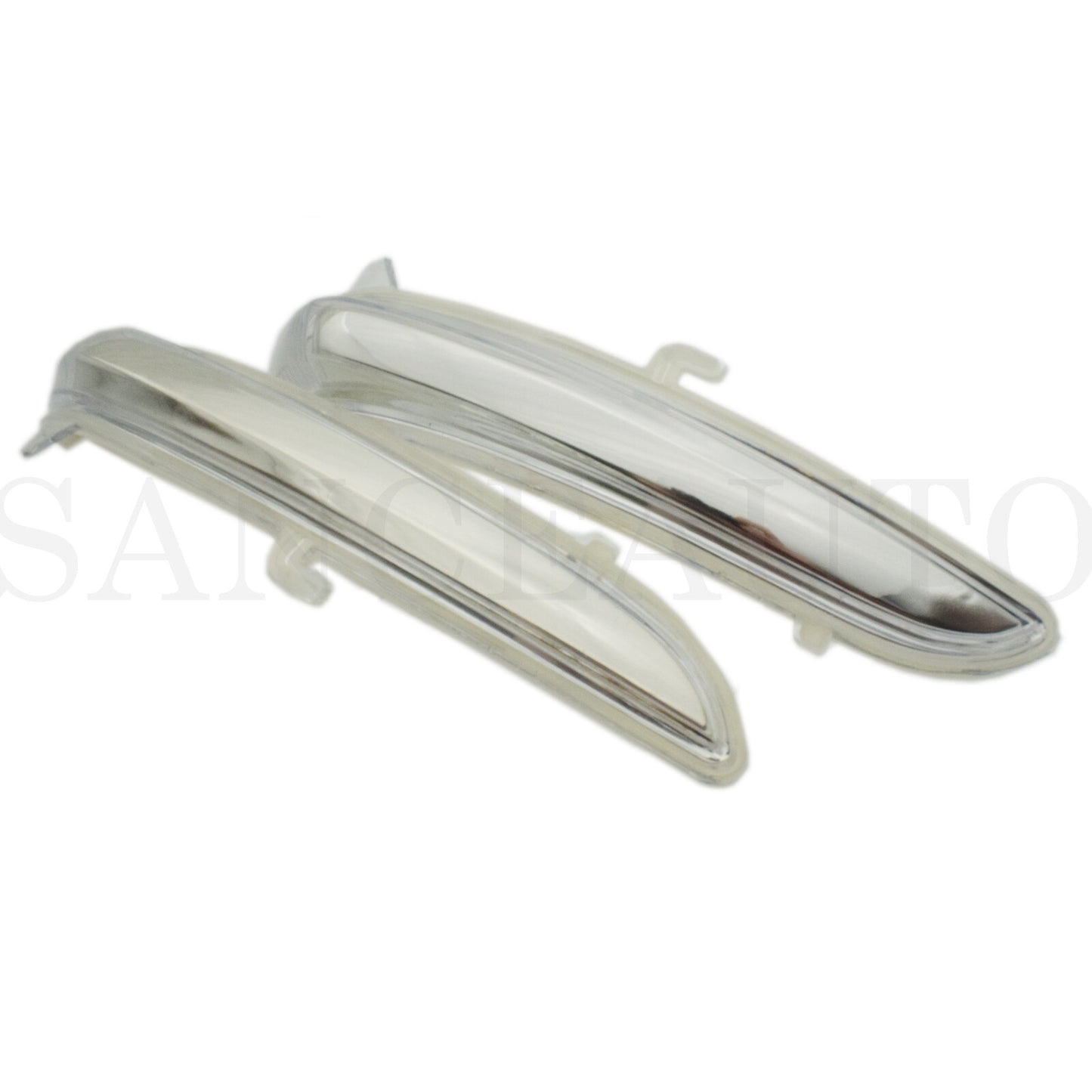 2-Pack Transparent Rearview Mirror Lights and Turn Signal Lenses for Peugeot 208 (12-17) n