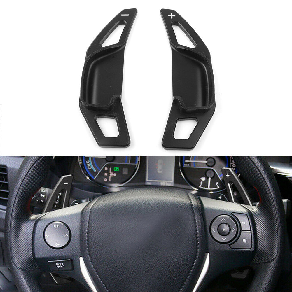 2x Steering Wheel Shift Paddle Shifter Trim Cover Fit for Toyota for Corolla RAV4 Zelas