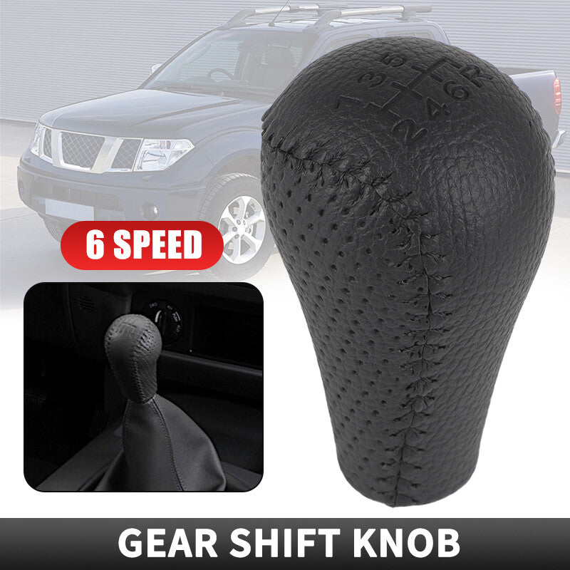 6 Speed Gear Shift Knob Fit for Nissan Navara D40 Frontier Double Cab 2005-2015