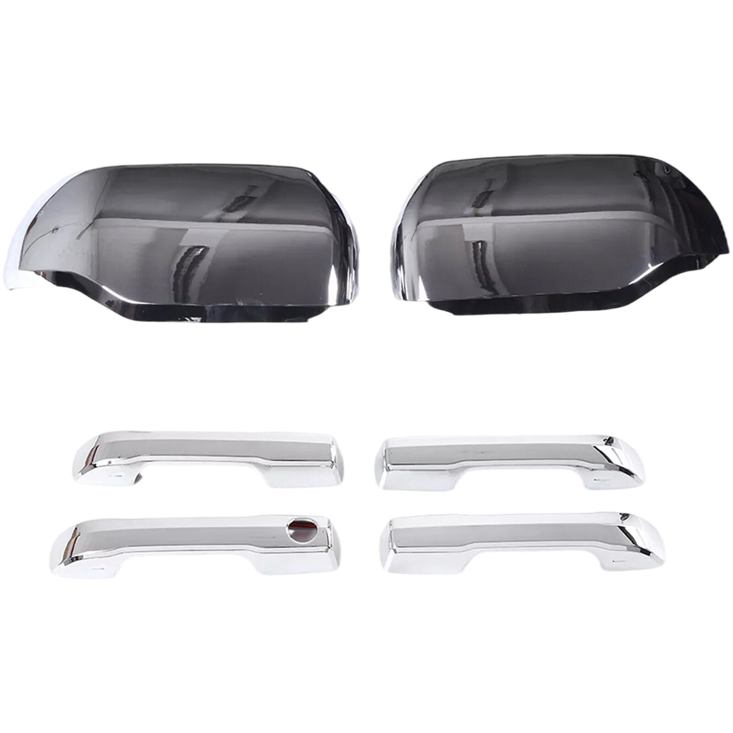 For 2022-2024 for Toyota TUNDRA CREW MAX Chrome Cover Mirror w/ blinker+4 handle