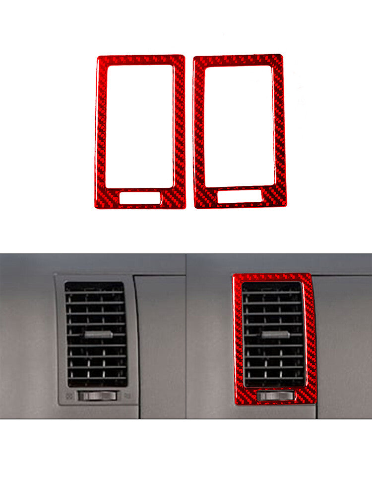 Red Carbon Fiber Interior Dashboard Right Cover Trim Strip for Camry v