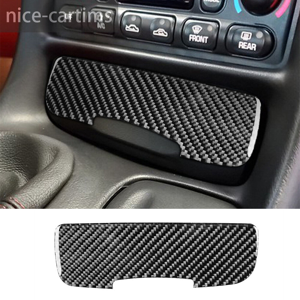 Carbon Fiber Interior Power Outlet Panel Cover for Chevrolet for Corvette C5 1998-04