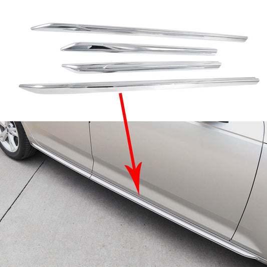 for Audi A4 B9 A5 2017-2020 Chrome Door Side Body Carsh Guard Protector Strip 4x