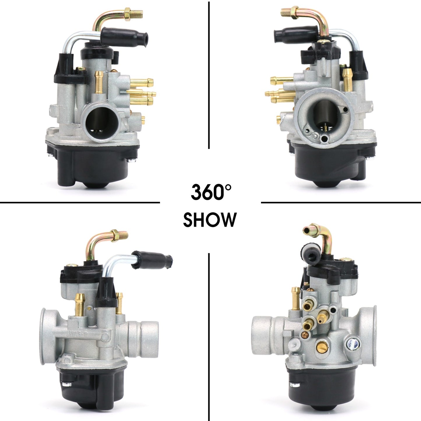 Motorcycle Carburetor PHBN Carb Dellorto 17.5LS R3067 2 Stroke Scooter Moped Q