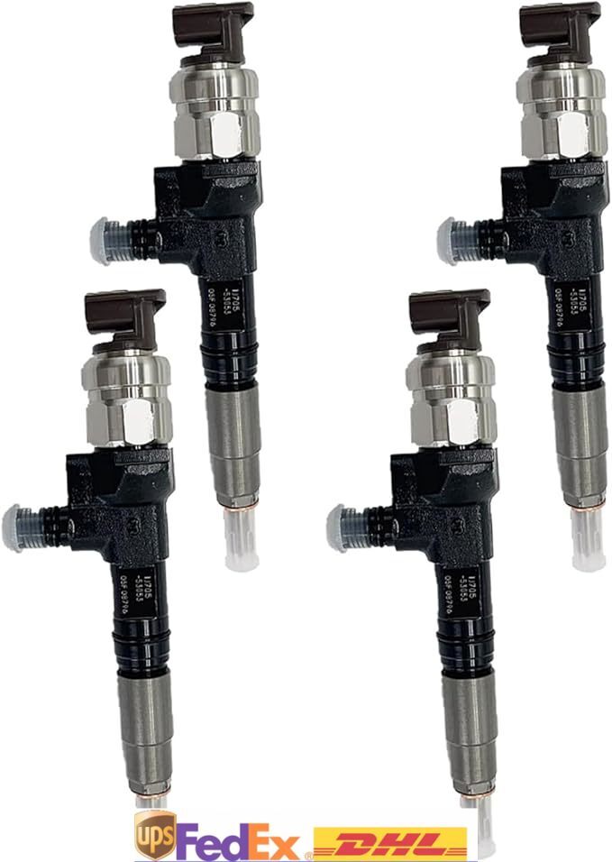 4X Fuel Injector 295050-1330 1J705-53051 For Kubota V2607 Engine SB65P SV65PC