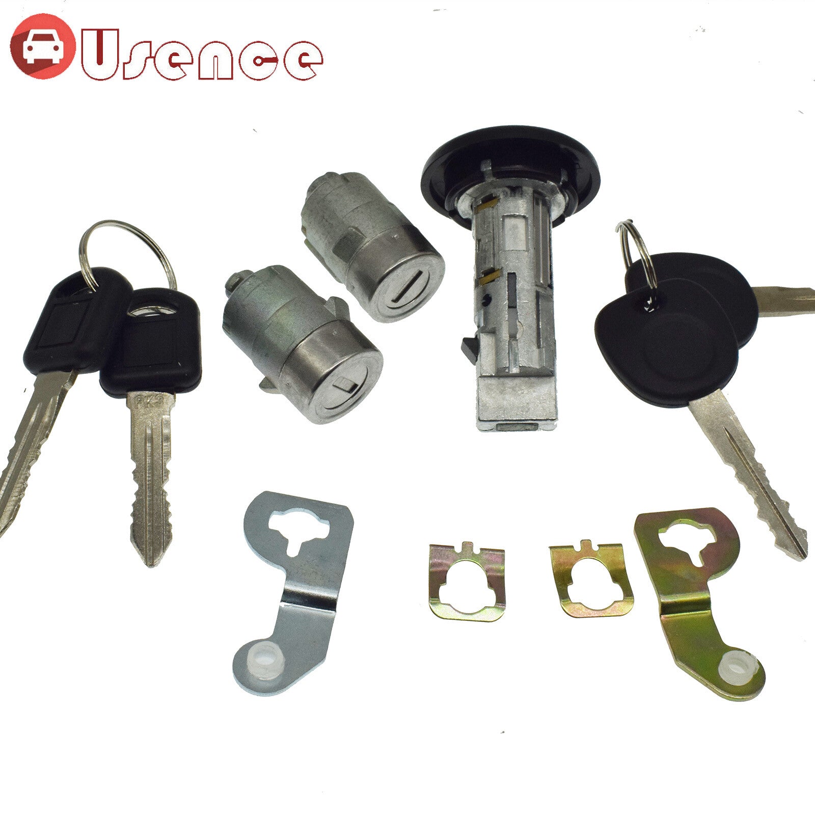 Ignition Lock Cylinder W/Keys CLIPS Set for CHEVROLET for GMC Silverado Tahoe