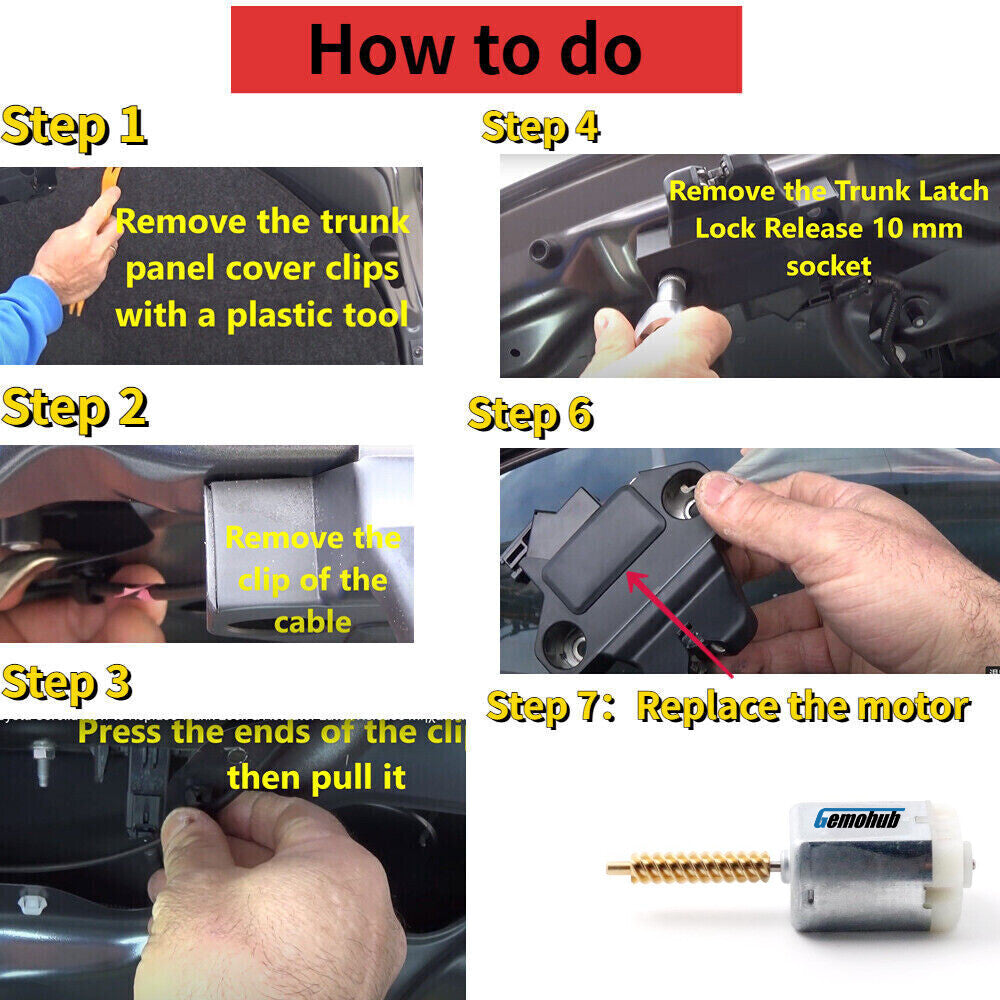 Electric Trunk Lock Latch Motor For 2006-2012 for Nissan VERSA HATCHBACK