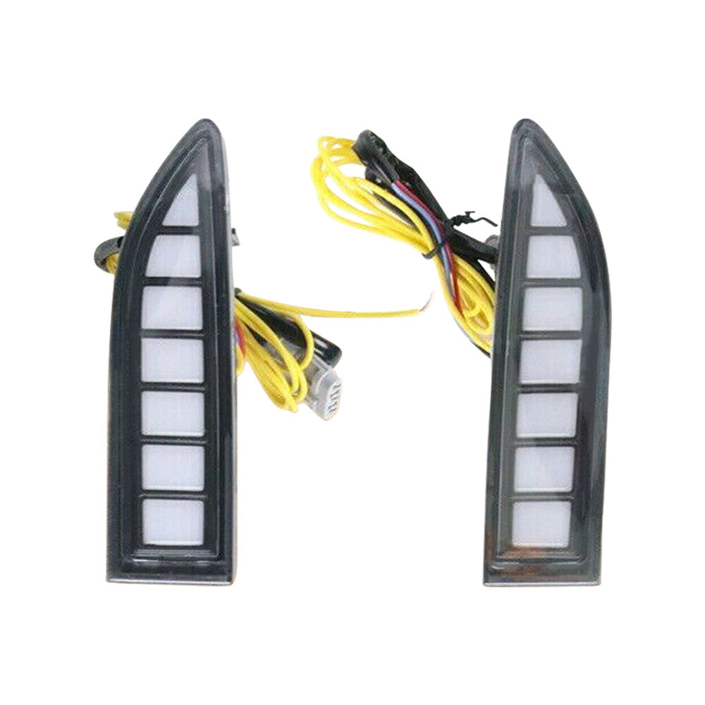 2 PCS Daytime Running LED Lamps DC 12V 5500-6500K Fits for Nissan for X-trail Rogue 2022 Q
