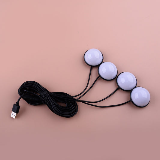 LED Car Interior Lamp Atmosphere Light Kit Under Foot Floor for Seat Light v