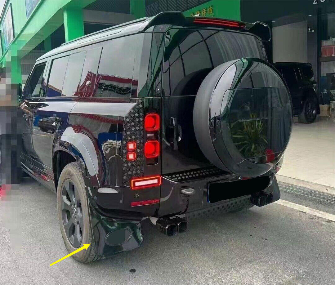 For LR for Defender 90 110 2020-2023 Black Mud flap Mudguards Fender Splash Guard 4x