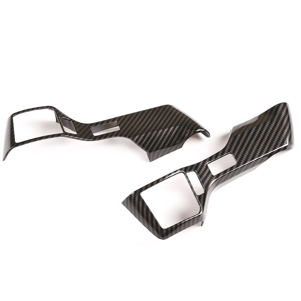 Carbon Fiber Central Console Water Cup Cover Trim for Rogue 2014-2020- v