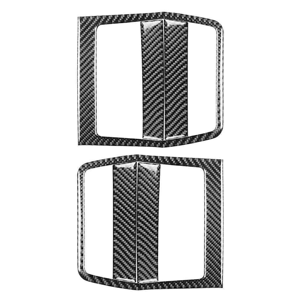 for Dodge for Challenger 08-2014 Carbon Fiber Interior Door Pusher Panel Cover Trims