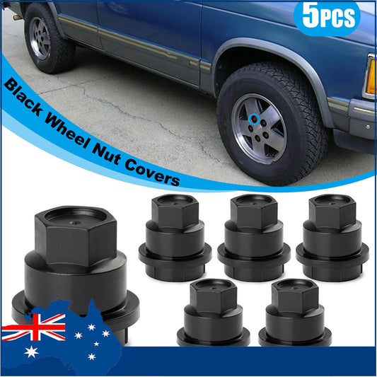 5x NEW Black Lug Nut Covers Caps for CHEVROLET S10 BLAZER 91-94 for GMC JIMMY 92-01 Q