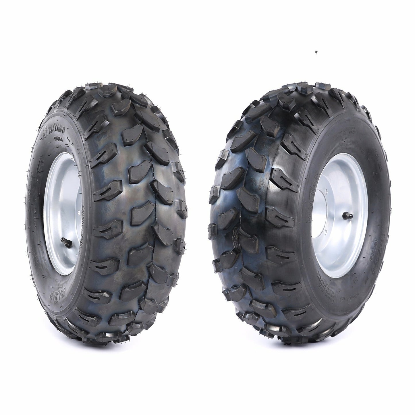2 sets of all-terrain vehicle tires (19x7-8), rims (19x7.00-8), steering joints, and rims for go-karts.