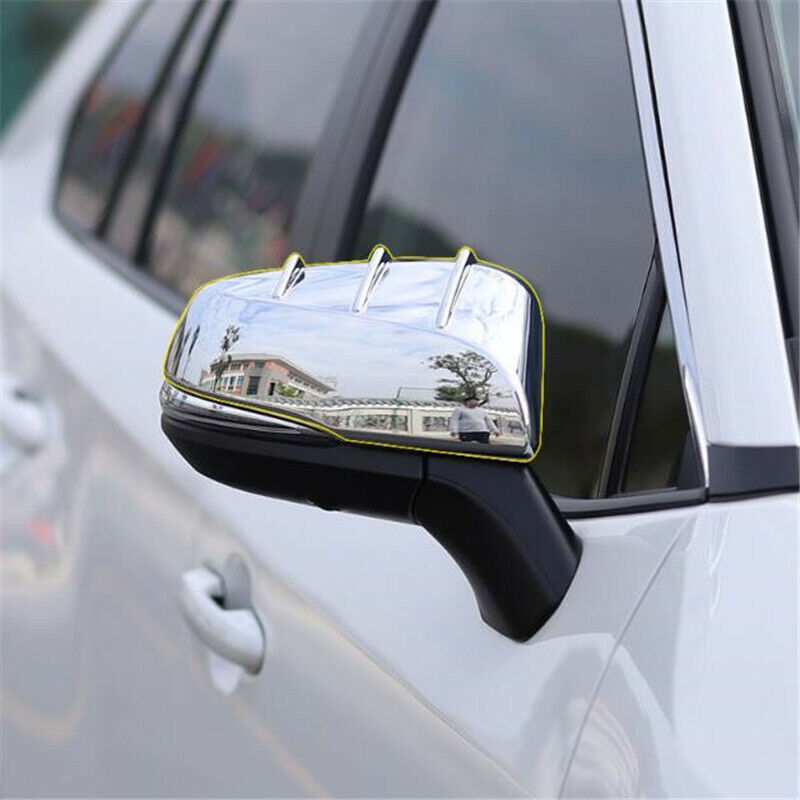 Chrome 2PCS Car Side Rearview Mirror Cover Trim for Toyota Highlander 2021 2022
