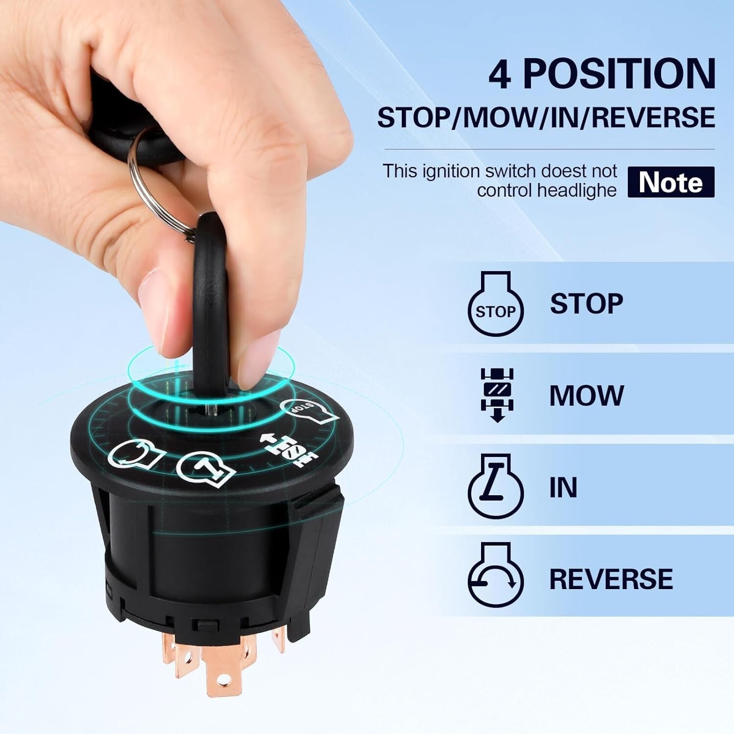 Lawn Mower Ignition Starter Switch for AYP Husqvarna Craftsman MPN Delta Poulan