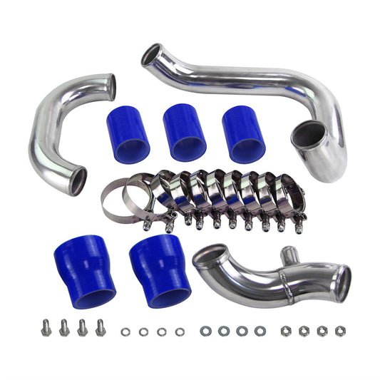 Upgrade Bolt On Front Mount Intercooler Pipe Kit for Audi A4 1.8T B5 98-01 Blue
