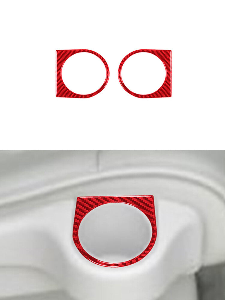 Passenger Window Lifter Panel Trim Cover Carbon Fiber for Acura TSX 2003-08 Red v