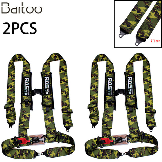 Pair 3 Racing for Seat Belt Harness 4 Point Quick Release Shoulder Pad ATV UTV Q