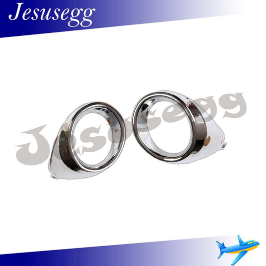 2X RHLH Front Fog Light Chrome Cover Bezel Ring for Lexus ES300h ES350 13-15
