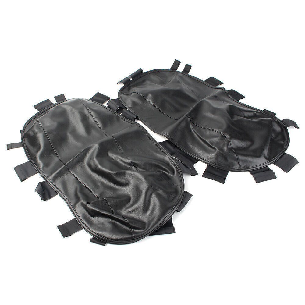 for Harley Touring Street Electra Glide 2014-up Black Saddlebag Lid Bra Covers Q